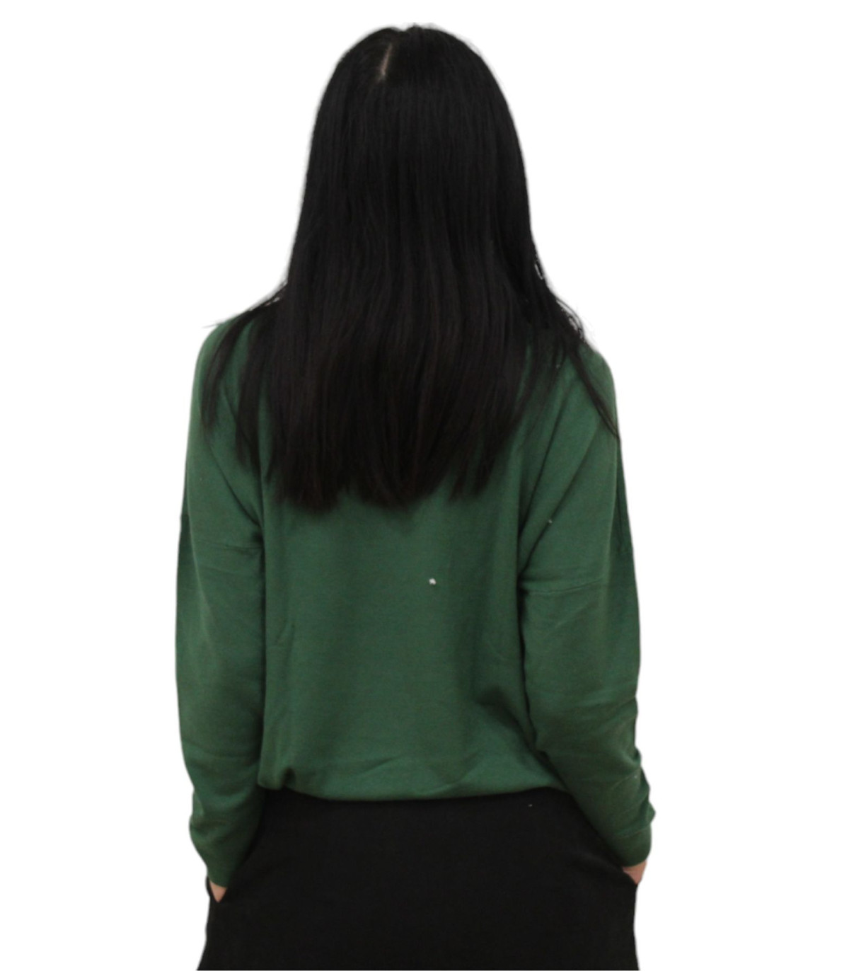 White Wise Donna Maglione Scollo A Barca Oversize