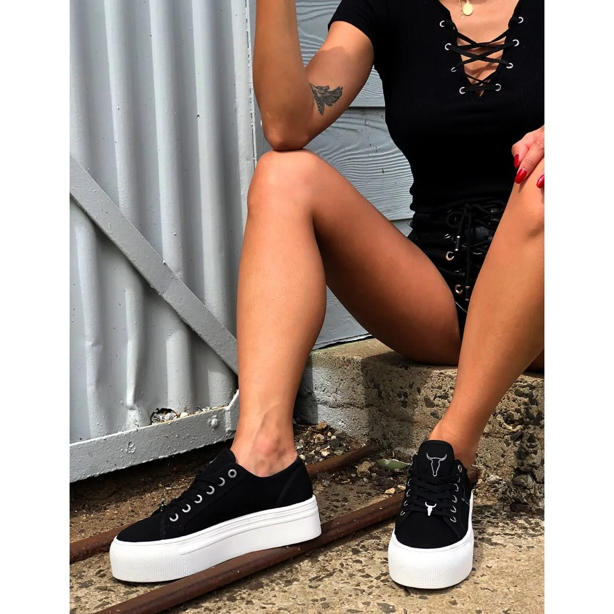 Windsor Smith  ---------    ------------ Sneakers Donna RUBY tessuto PE21