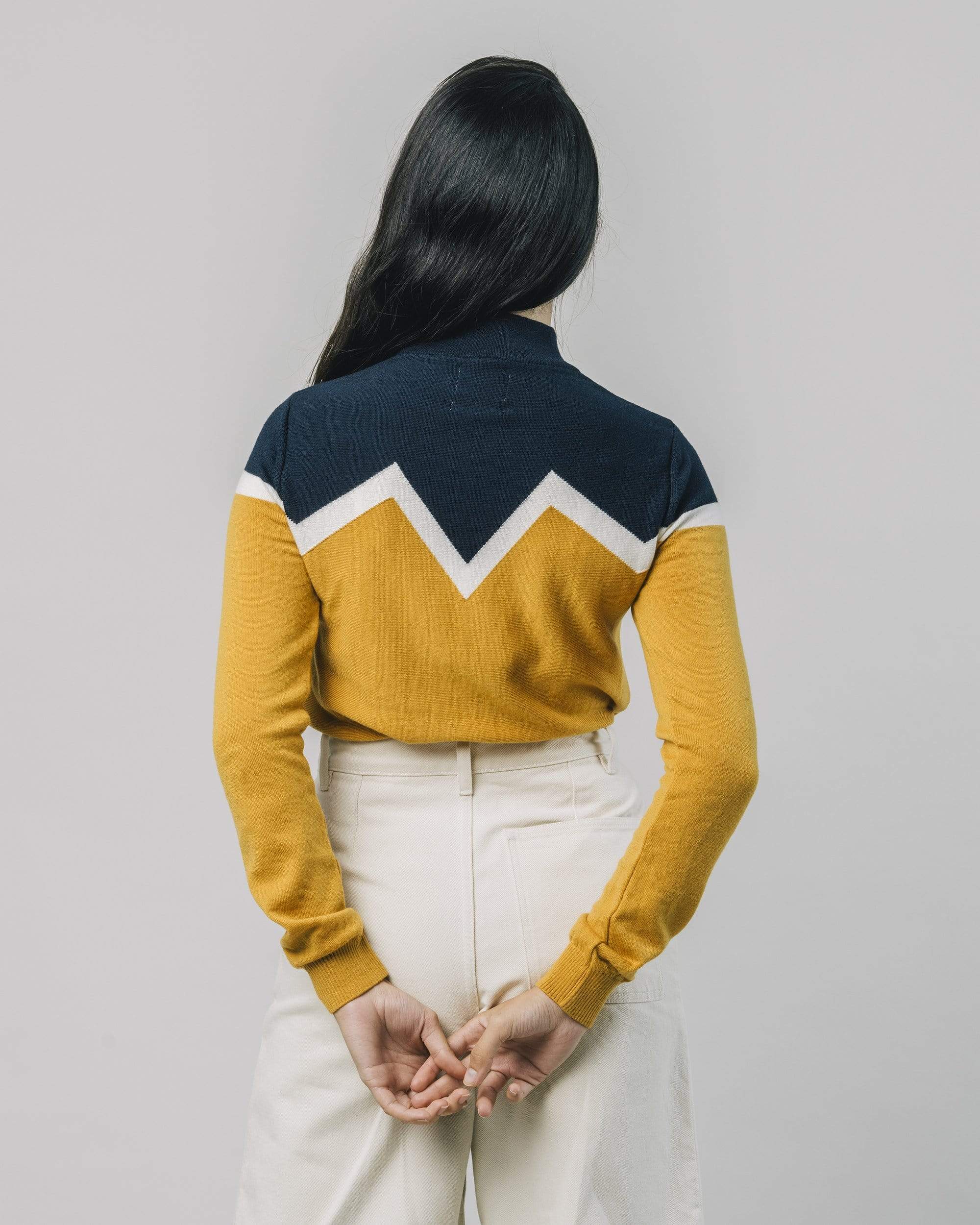 Winterpeak Navy Neck Sweater