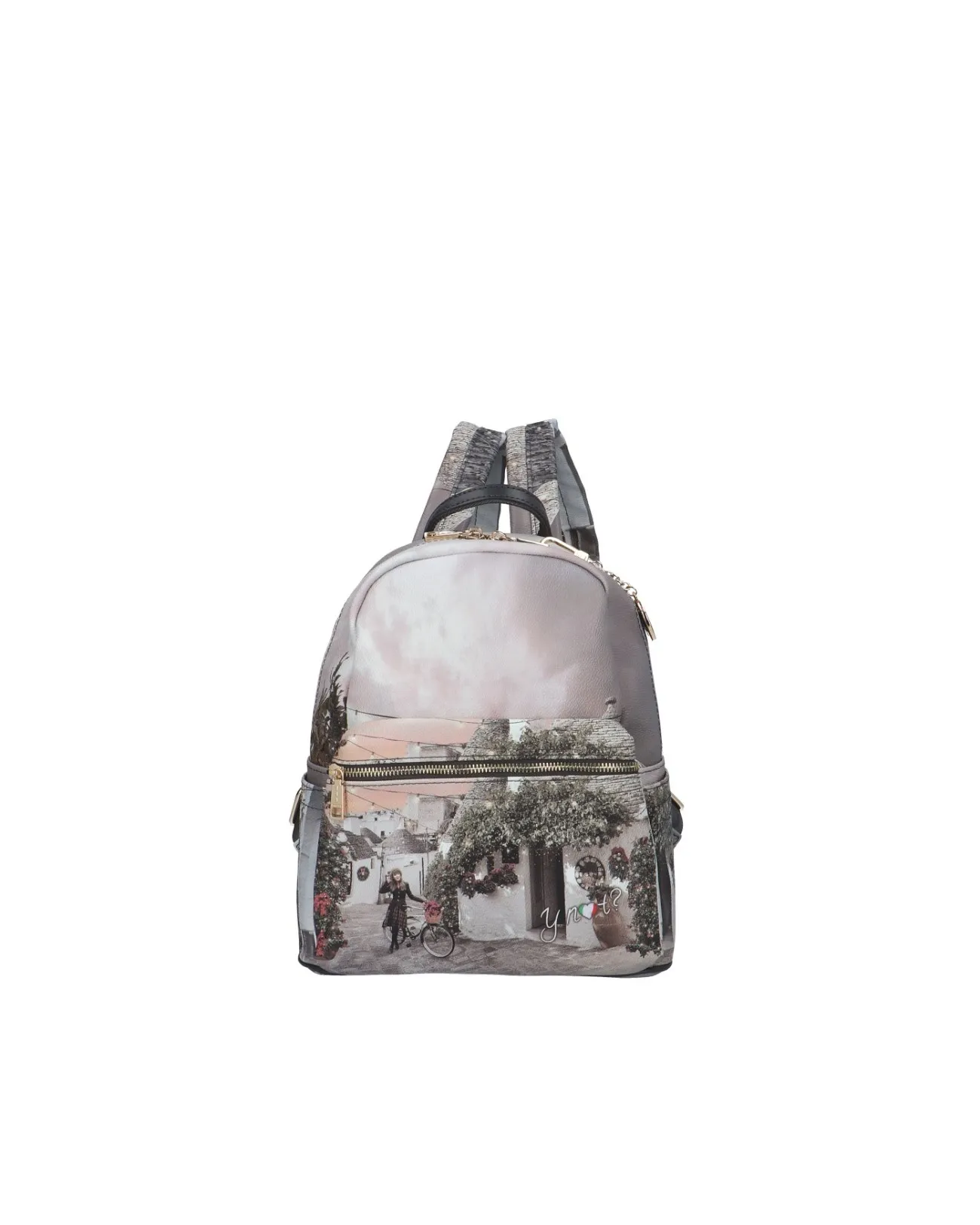 Ynot - Zaino donna in ecopelle con tasca esterna medio Yesbag | Studioarch.com