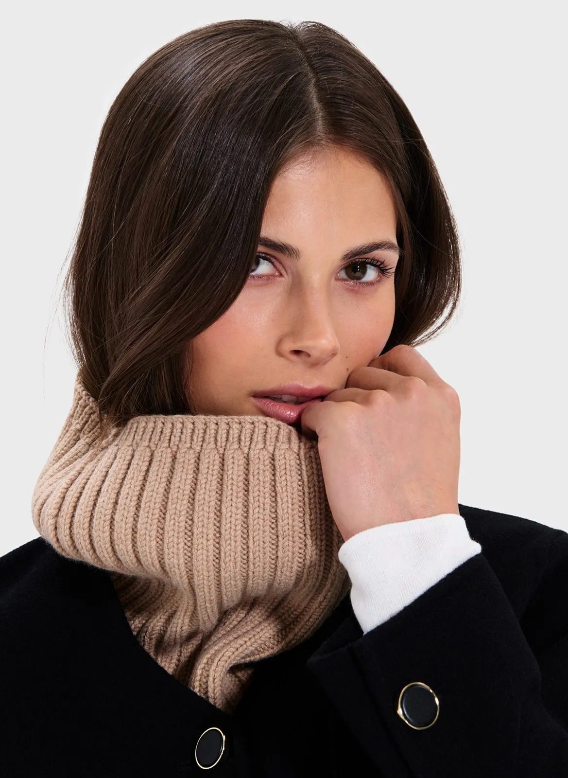  ZAPA   AMORE - Collo alto in lana | Beige
